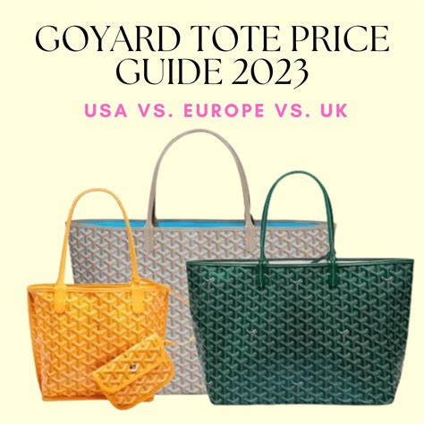 goyard bag price 2023